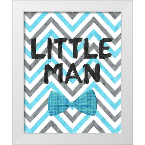 Little Man 2 White Modern Wood Framed Art Print by Kimberly, Allen