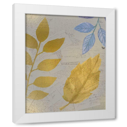 Autumn Gold 2  White Modern Wood Framed Art Print by Kimberly, Allen