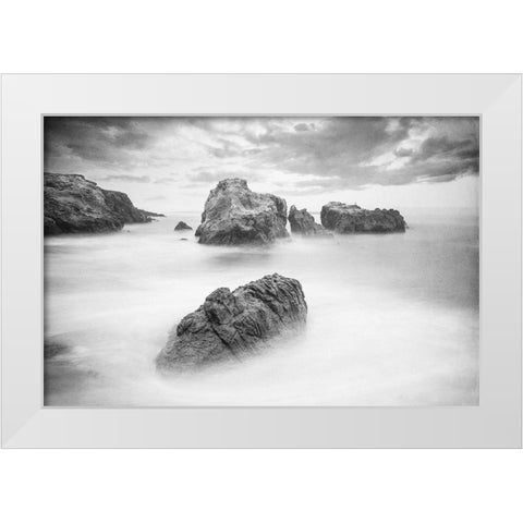 Ocean Dreams White Modern Wood Framed Art Print by Kimberly, Allen