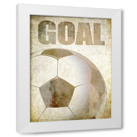 Goal White Modern Wood Framed Art Print by Kimberly, Allen