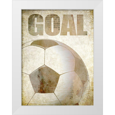 Goal White Modern Wood Framed Art Print by Kimberly, Allen
