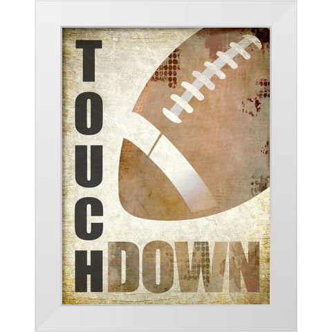 Touch Down White Modern Wood Framed Art Print by Kimberly, Allen