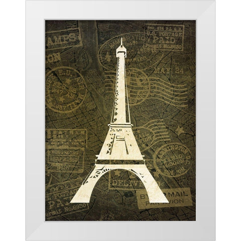 Wanderlust 5 White Modern Wood Framed Art Print by Kimberly, Allen