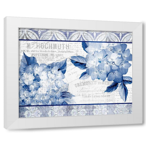 Hydrangea 2 White Modern Wood Framed Art Print by Kimberly, Allen