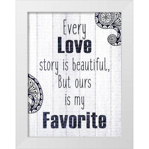 Always Love 1 White Modern Wood Framed Art Print by Kimberly, Allen
