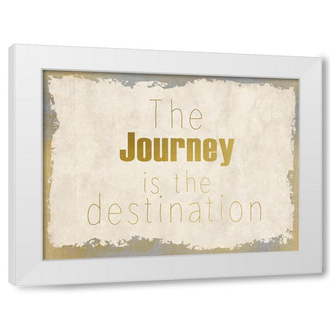 LIfes Journey 1 White Modern Wood Framed Art Print by Kimberly, Allen