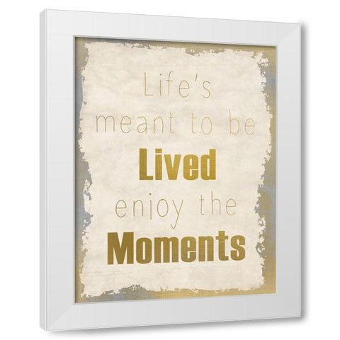 LIfes Journey 3b White Modern Wood Framed Art Print by Kimberly, Allen