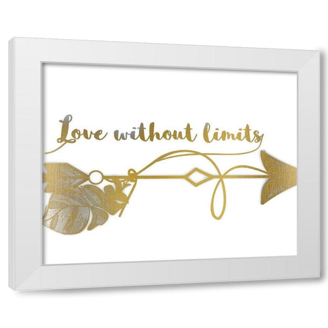 Love Without Limits White Modern Wood Framed Art Print by Kimberly, Allen