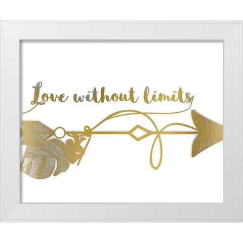Love Without Limits White Modern Wood Framed Art Print by Kimberly, Allen