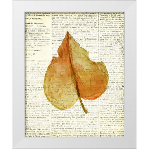 In the Fall 3  White Modern Wood Framed Art Print by Kimberly, Allen