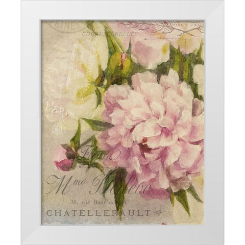 Summer Blooming Series A White Modern Wood Framed Art Print by Kimberly, Allen