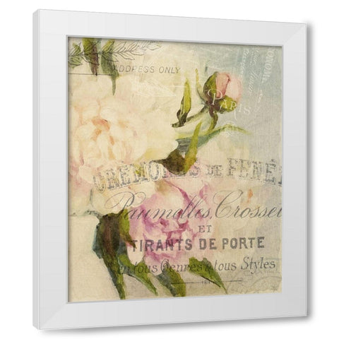 Summer Blooming Series B White Modern Wood Framed Art Print by Kimberly, Allen