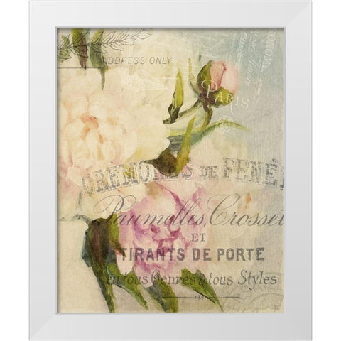 Summer Blooming Series B White Modern Wood Framed Art Print by Kimberly, Allen