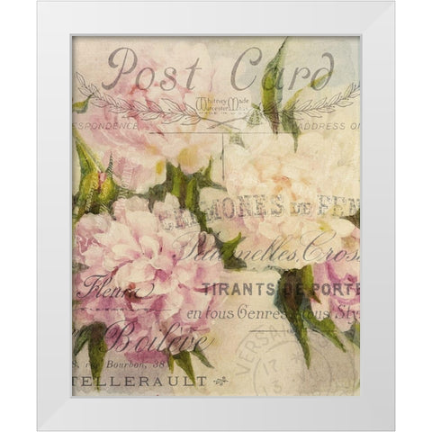 Summer Blooming Series D White Modern Wood Framed Art Print by Kimberly, Allen