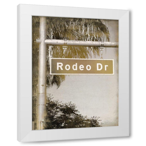 Rodeo Drive White Modern Wood Framed Art Print by Kimberly, Allen