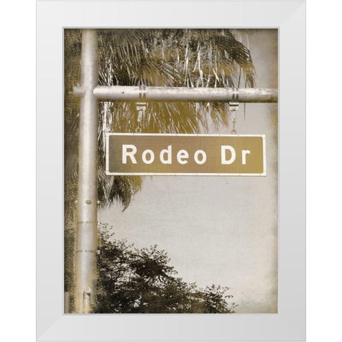 Rodeo Drive White Modern Wood Framed Art Print by Kimberly, Allen