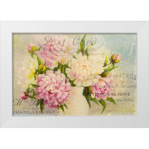 Summer Blooming White Modern Wood Framed Art Print by Kimberly, Allen