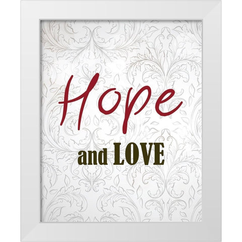 And These Three Things 2 White Modern Wood Framed Art Print by Kimberly, Allen