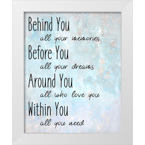 Within You White Modern Wood Framed Art Print by Kimberly, Allen
