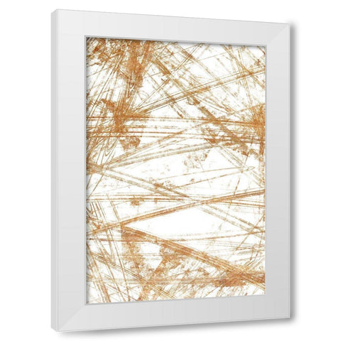Fractal 1 White Modern Wood Framed Art Print by Kimberly, Allen