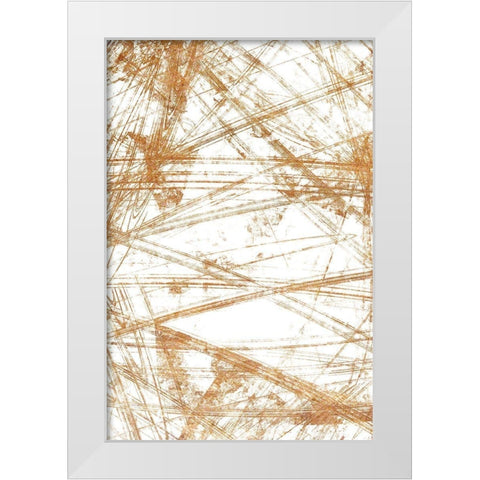 Fractal 1 White Modern Wood Framed Art Print by Kimberly, Allen