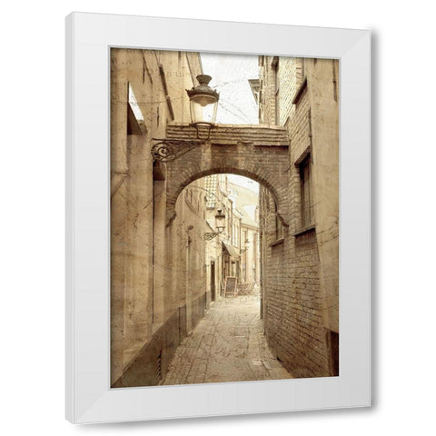Old World 1 White Modern Wood Framed Art Print by Kimberly, Allen