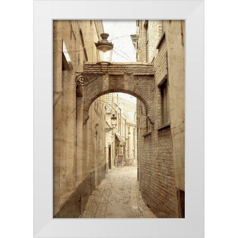 Old World 1 White Modern Wood Framed Art Print by Kimberly, Allen