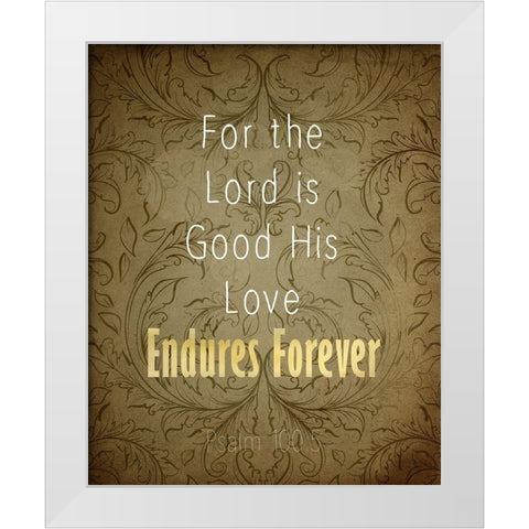 Psalm Cross 2 White Modern Wood Framed Art Print by Kimberly, Allen