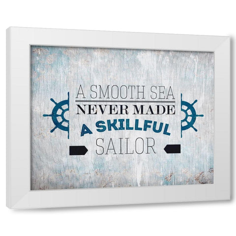 The Sea 2 White Modern Wood Framed Art Print by Kimberly, Allen
