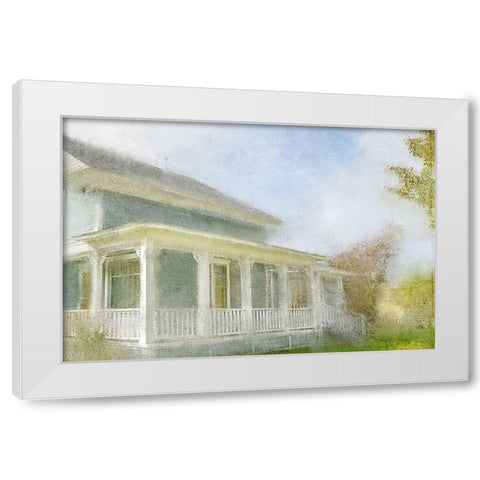 My Happy Place White Modern Wood Framed Art Print by Kimberly, Allen