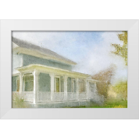 My Happy Place White Modern Wood Framed Art Print by Kimberly, Allen