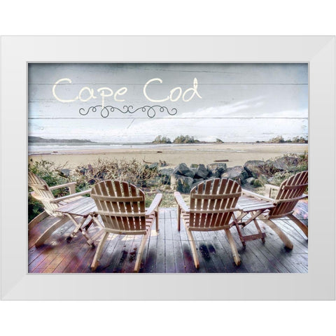 Relax White Modern Wood Framed Art Print by Kimberly, Allen