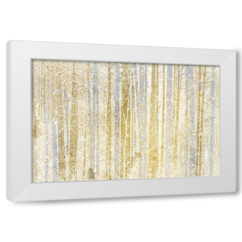 Gilded Forest White Modern Wood Framed Art Print by Kimberly, Allen