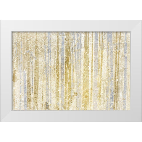 Gilded Forest White Modern Wood Framed Art Print by Kimberly, Allen