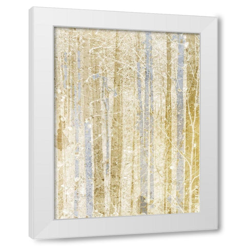 Gilded Forest 2 White Modern Wood Framed Art Print by Kimberly, Allen