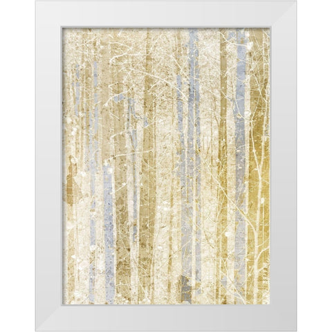 Gilded Forest 2 White Modern Wood Framed Art Print by Kimberly, Allen