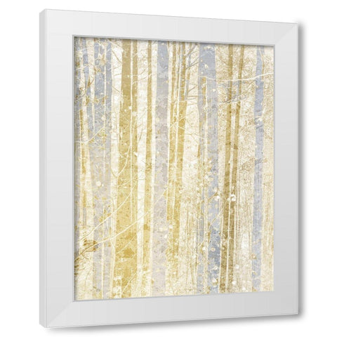 Gilded Forest 3 White Modern Wood Framed Art Print by Kimberly, Allen