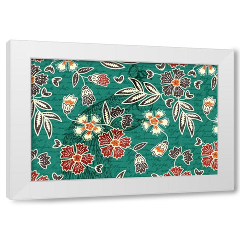 Hidden Peacock 1 White Modern Wood Framed Art Print by Kimberly, Allen