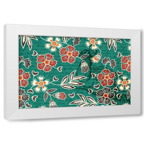 Hidden Peacock 2 White Modern Wood Framed Art Print by Kimberly, Allen