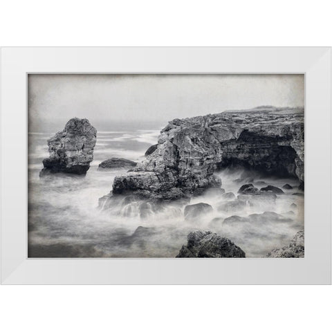 Crashing White Modern Wood Framed Art Print by Kimberly, Allen