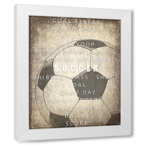 Sports a Way of Life 2 White Modern Wood Framed Art Print by Kimberly, Allen