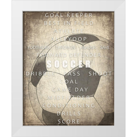 Sports a Way of Life 2 White Modern Wood Framed Art Print by Kimberly, Allen