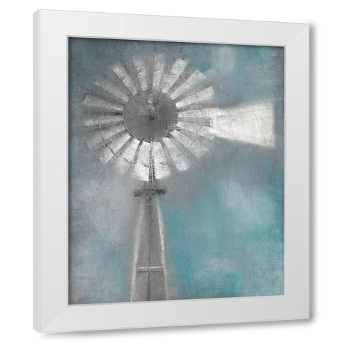 Windmill White Modern Wood Framed Art Print by Allen, Kimberly