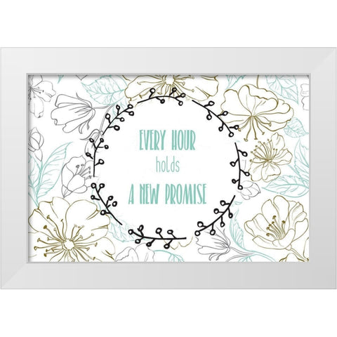 Beginnings 2 White Modern Wood Framed Art Print by Kimberly, Allen