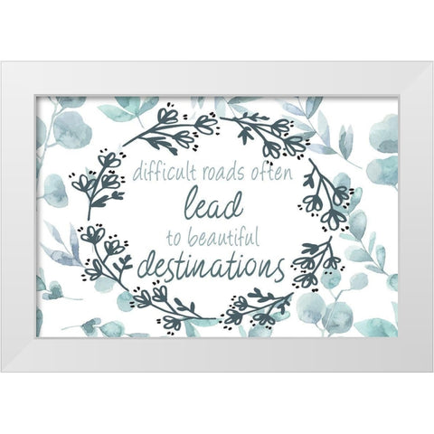 Change 3 White Modern Wood Framed Art Print by Kimberly, Allen