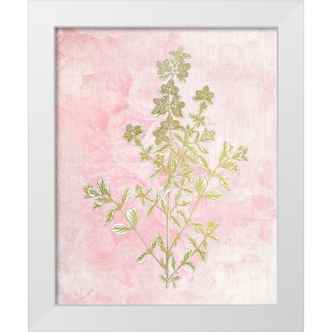 Botanical Pink 2 White Modern Wood Framed Art Print by Kimberly, Allen