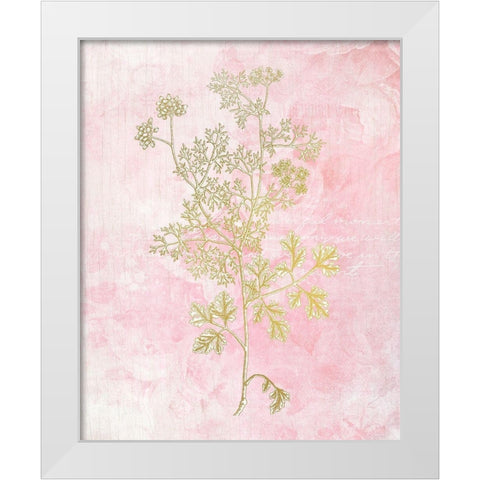 Botanical Pink 3 White Modern Wood Framed Art Print by Kimberly, Allen
