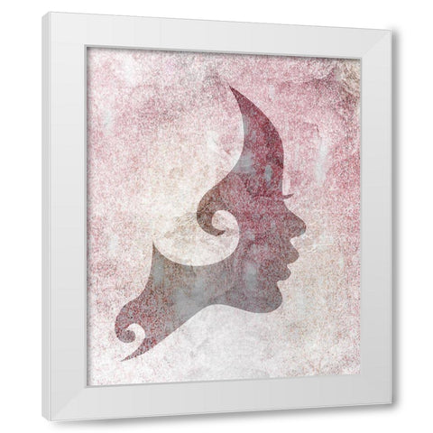 Silhouette 1 White Modern Wood Framed Art Print by Kimberly, Allen