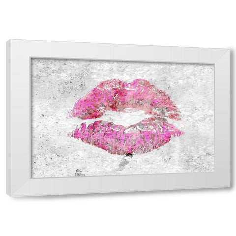 Shades of Lipstick 2 White Modern Wood Framed Art Print by Kimberly, Allen