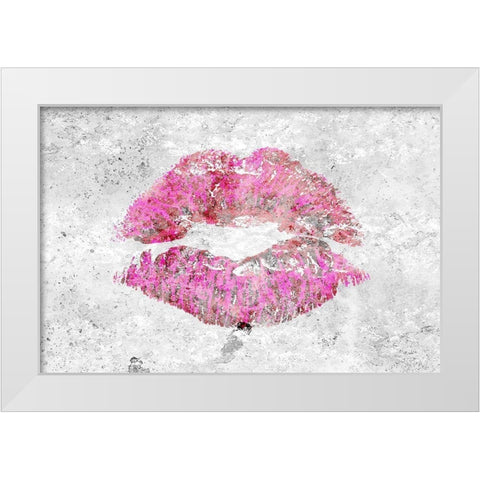 Shades of Lipstick 2 White Modern Wood Framed Art Print by Kimberly, Allen